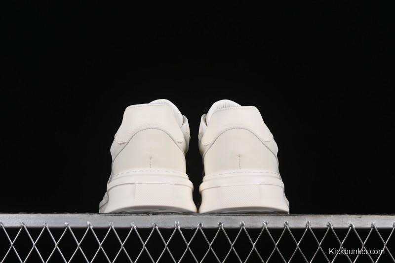 ECCO 2024 New Fashion Simple Versatile Genuine Leather White Sneakers - 61881301002