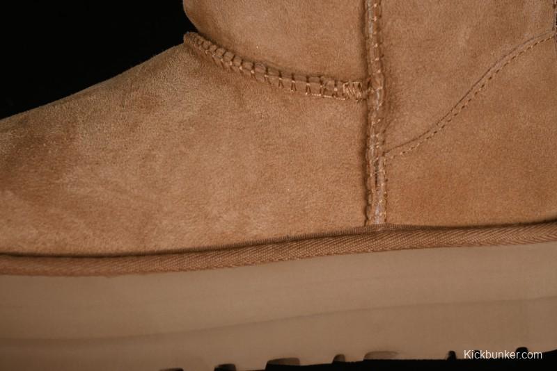 UGG Classic Ultra Mini Platform 3CM Wool Short Boots with TREADLITE Outsole - 1135092