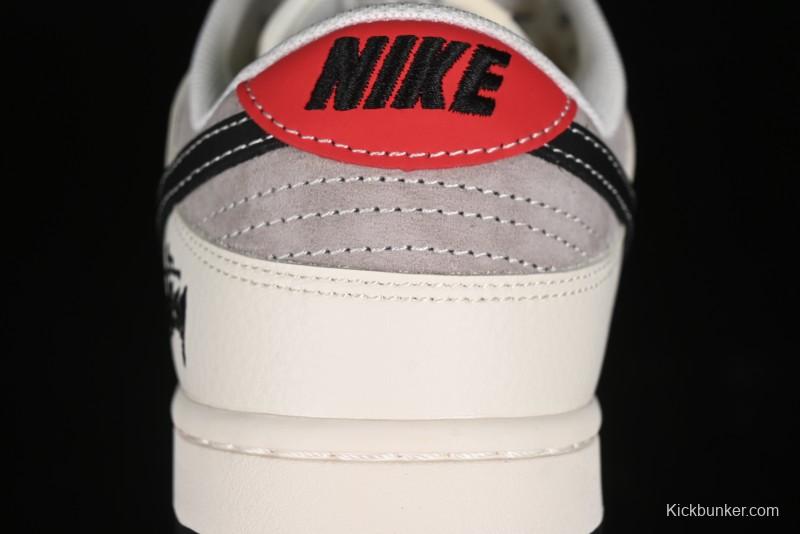 Nike SB Dunk Low Stussy Anniversary Edition Customized Low-Top Casual Skate Shoes - SJ1089-001