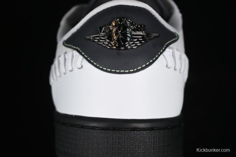 Nike Air Jordan 1 Low Method of Make Casual Sneakers with Metallic Grey Design - HM3689-001