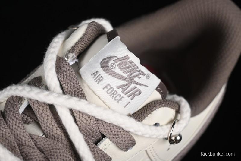 Nike Air Force 1 '07 Low x Capybara "Mona Lisa" Casual Lace-Up Sneakers - LV0506-990