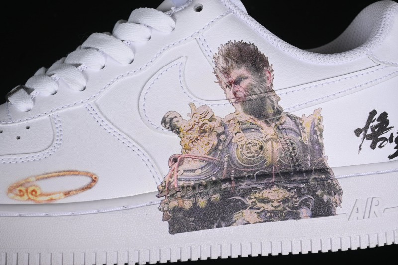 Nike Air Force 1 '07 Low "Sun" Black Myth Wukong Themed Casual Sneakers - CW2288-111