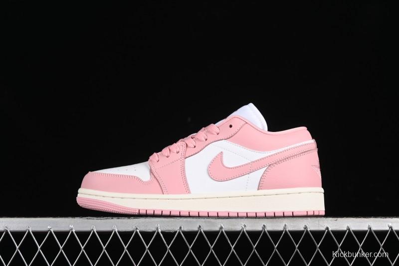 Nike Air Jordan 1 Low AJ1 Pink White Low-Top Casual Sneakers - DC0774-162