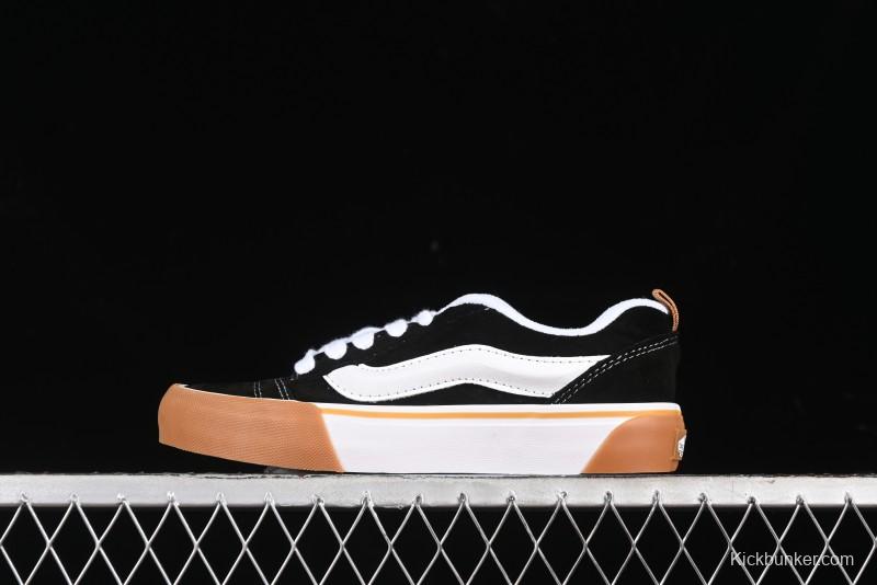 Vans Knu Skool Low Top Retro Casual Vulcanized Skate Shoes with Chunky Tongue - VN0009QCCJI