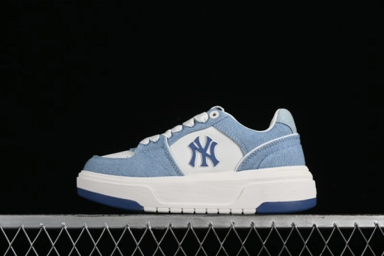 New York Yankees MLB Chunky Liner Denim Basic Platform Sandals - 3ASXCVT4N50BLS