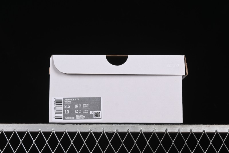 Nike Air Force 1 '07 Low Casual Sneakers with Anime-Inspired Light Gray Purple Spray Paint Design - DY8899-004
