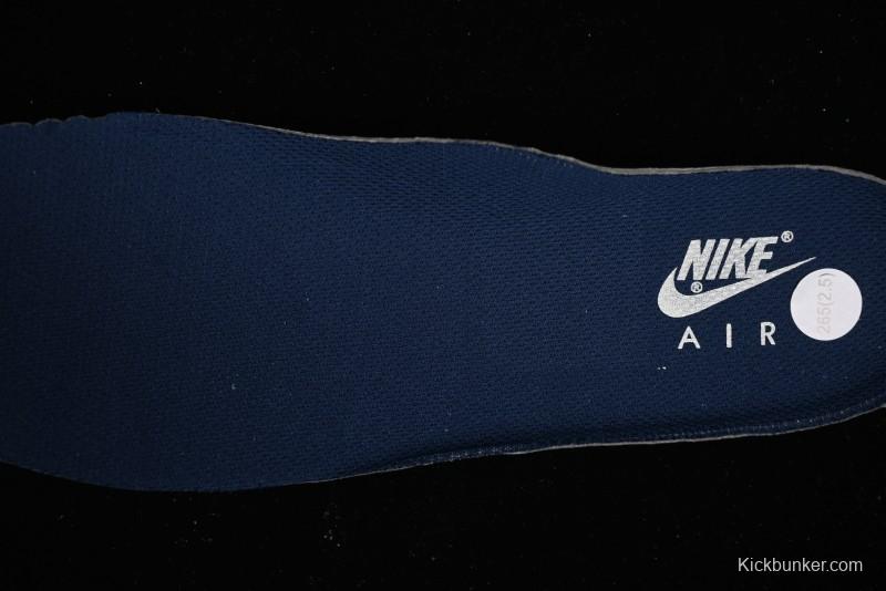 Nike Undefeated x Air Force 1 Low Casual Sneakers in Dark Blue Hemp with Reflective Details - UT2023-205