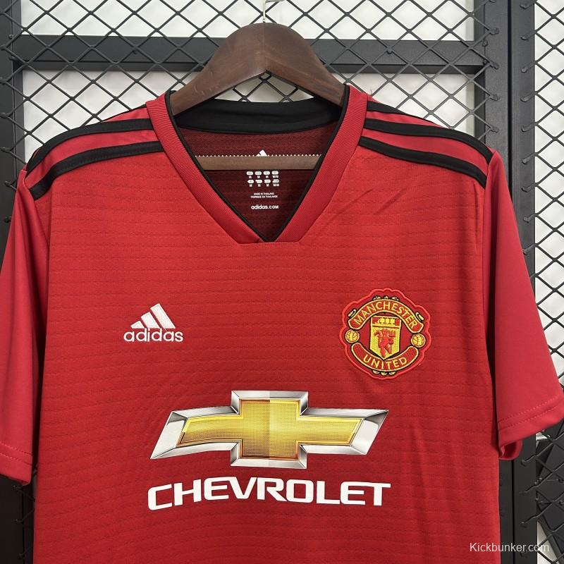 18/19 Retro Manchester United Home Jersey