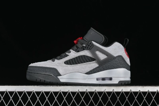 Nike Jordan Spizike Low AJ Hybrid Elements Black Grey Crack Leather Casual Sneakers - FQ1759-002
