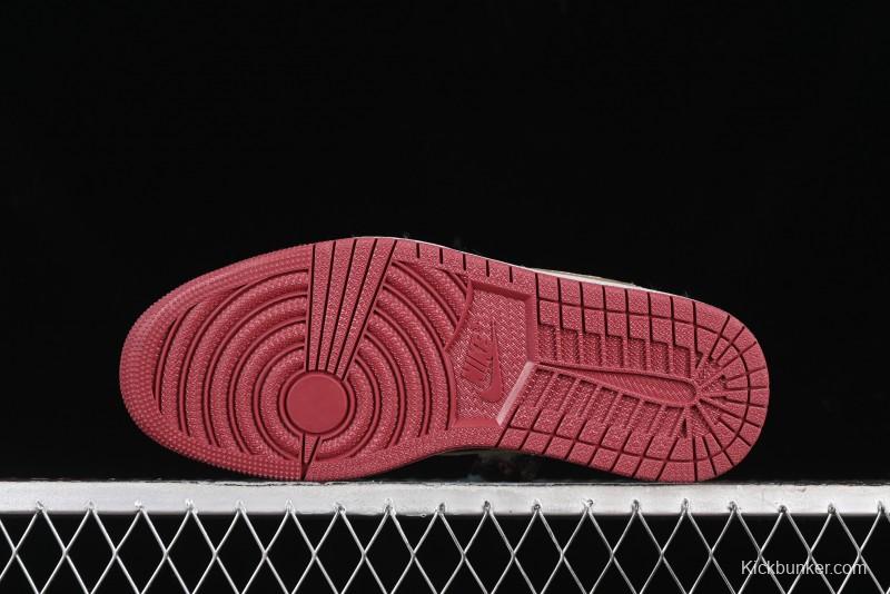 Nike Travis Scott x Fragment Design x Air Jordan 1 Low OG SP AJ1 Low Top Casual Sneakers - CH6336-015