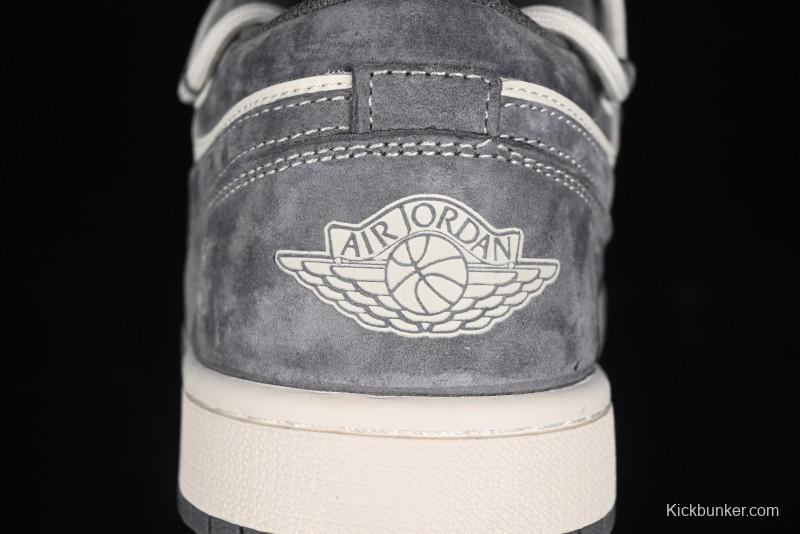 Nike Air Jordan 1 Low Retro Basketball Shoes with Custom Bear Collaboration - SJ9950-018