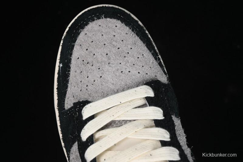 Nike SB Dunk Low Stussy Series - Grey Black with Black Swoosh Anniversary Custom Low-Top Casual Skate Shoes - MM1089-028