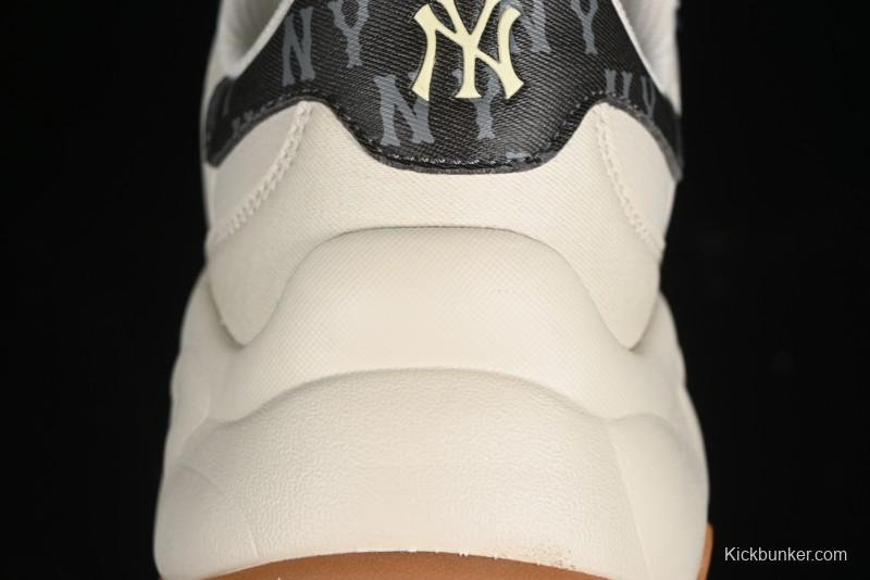 New York Yankees MLB Bigball Chunky Embo Monogram Thick Sole Sandals - 3ASHBEM4N50IVS