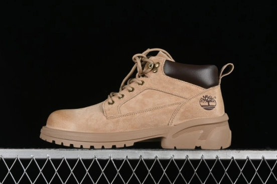 Timberland Outdoor Mid-Top Casual Martin Boots with Premium Suede Leather and Anti-Odor Insole - TB10059SAND