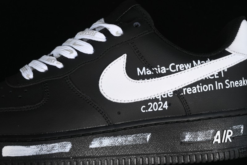 Nike Air Force 1 '07 Low Graffiti White Black Casual Sneakers - CW2288-017