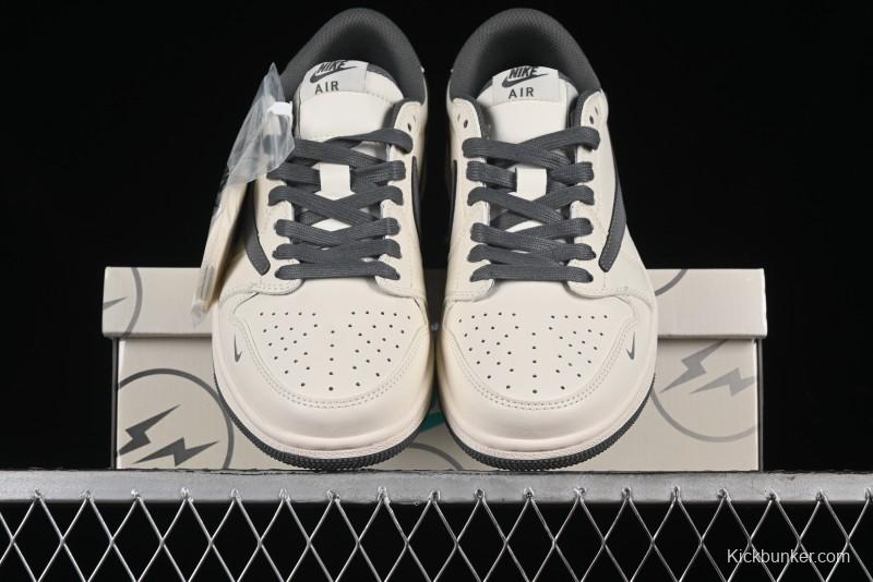 Nike Travis Scott x Fragment Design x Air Jordan 1 Low OG SP AJ1 Retro Casual Sneakers - LJ5188-024