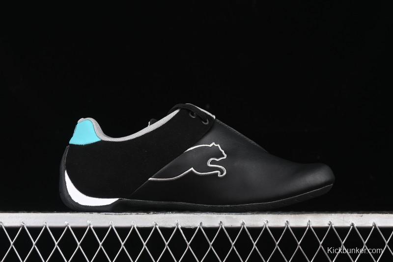 Puma Sparco Future Round Toe Lace-Up Low-Top Lifestyle Casual Shoes in Leather and Fabric - 308155-01