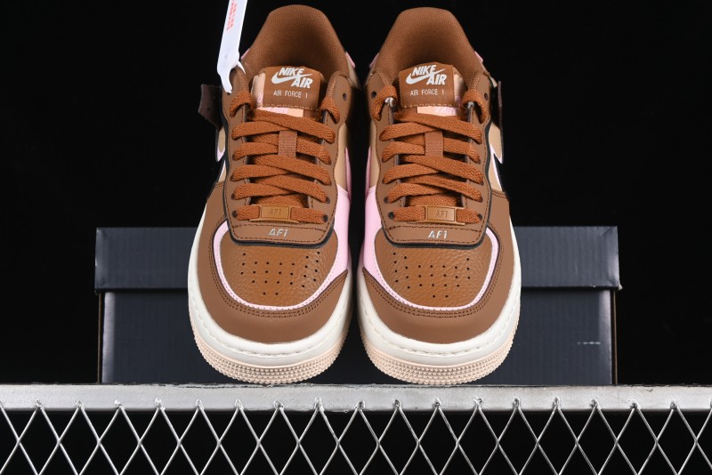 Nike Air Force 1 Shadow Low-Top Sneakers with Lightweight EVA Midsole and Anti-Slip RB Rubber Outsole - DZ1847-200