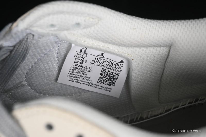 Nike Travis Scott x Fragment Design x Air Jordan 1 Low OG SP AJ1 Supreme North Face Collaboration - DIY1688-001