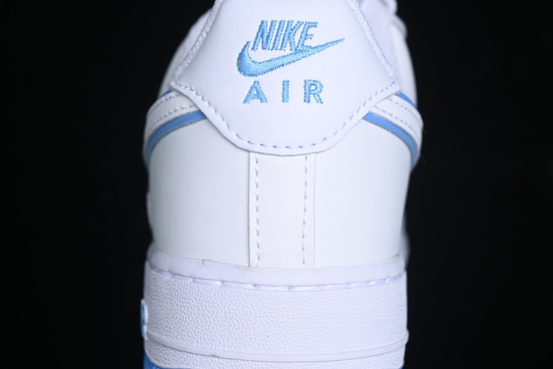 Nike Air Force 1 '07 Low Top-Grain Leather Casual Sneakers with Full-Length Air Cushion - DV0788-101