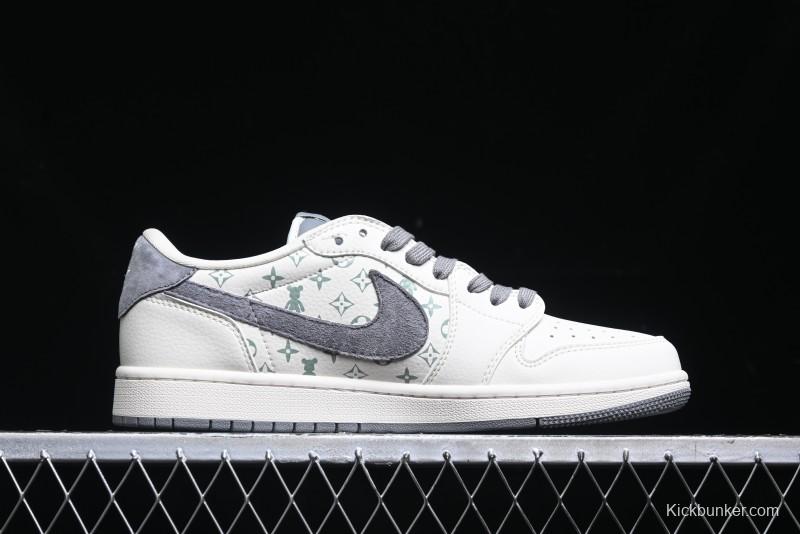 Nike Travis Scott x Fragment Design x Air Jordan 1 Low OG SP AJ1 Sneakers - SJ2068-111