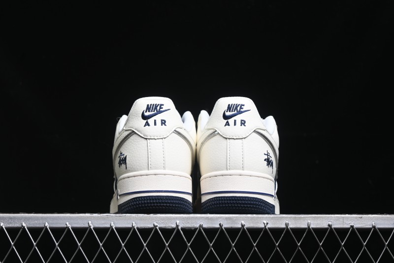 Nike Air Force 1 '07 Low Stussy Collaboration - White Black Sneakers - XZ6188-728