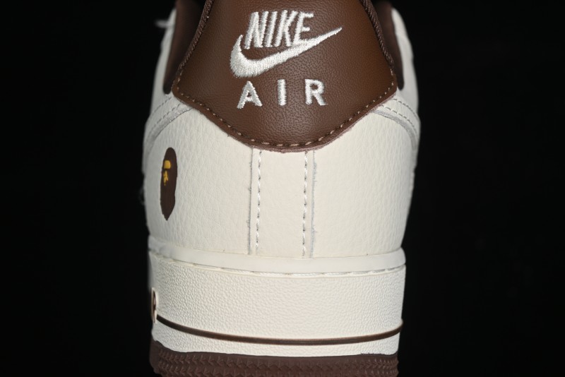 Nike Air Force 1 Low Bape Collaboration - Beige Camo Casual Sneakers - KK1988-019