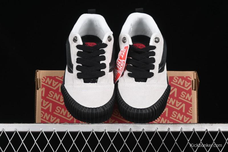 Vans Knu Skool Halloween White Black Low Top Retro Casual Vulcanized Slip On Shoes - VN0009QCSWE