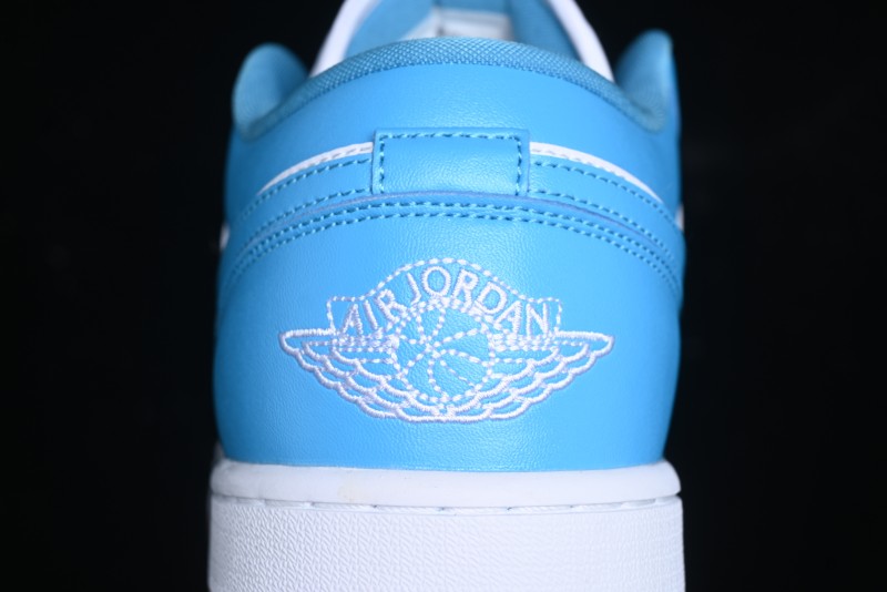 Nike Air Jordan 1 Low AJ1 White Blue Low-Top Casual Sneakers - DC0774-104