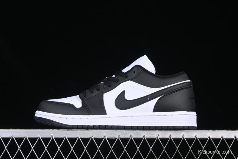 Nike Air Jordan 1 Low AJ1 Black White Panda Low Top Lifestyle Basketball Shoes - 553558-131