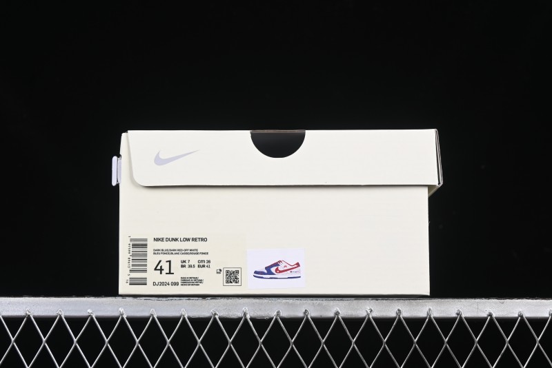 Nike SB Dunk Low Edison Chen Collaboration Blue Red Swoosh Anniversary Custom Low-Top Casual Skate Shoes - DJ2024-099