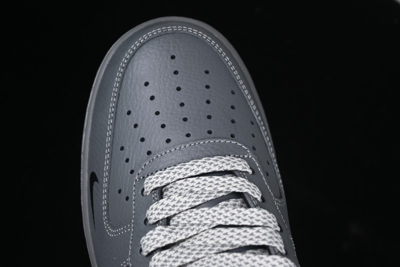 Nike Air Force 1 '07 Low Custom Graffiti Broken Swoosh Casual Sneakers - DM0970-132