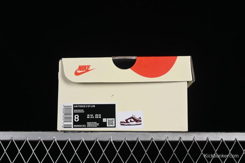 Nike SB Dunk Low Stussy Collaboration - Burgundy Starry Sky Anniversary High-End Custom Low-Top Casual Skate Shoes - BB9898-001