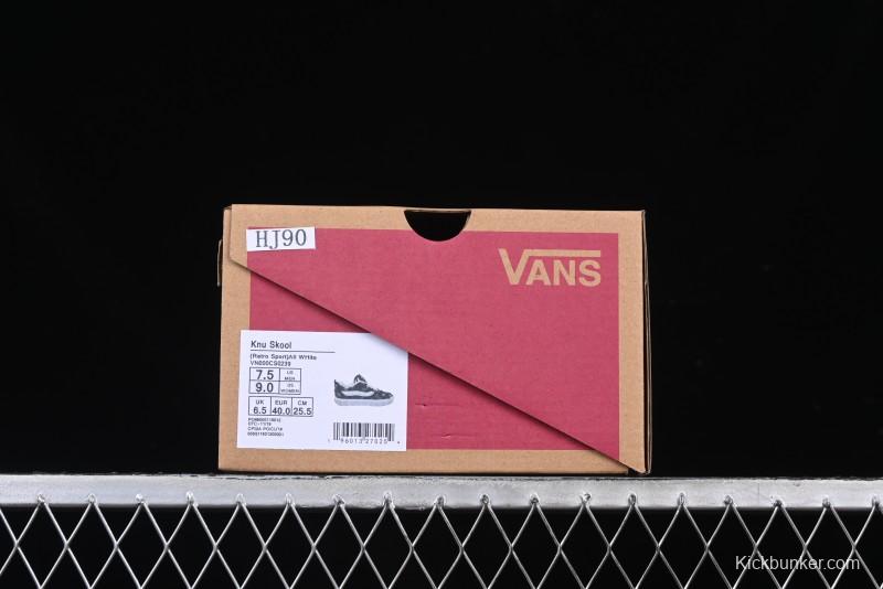 Vans Knu Skool Checkerboard Washed Denim Low-Top Casual Skate Shoes - VN000CS0239