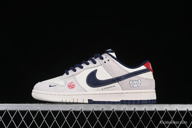 Nike SB Dunk Low Kaws Year of the Snake Collaboration Pig Eight Blue Hook Anniversary High-End Custom Low-Top Casual Sneakers - YX5066-249