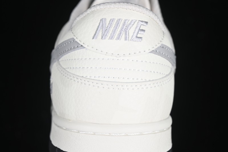 Nike SB Dunk Low Stussy Collaboration Barcode Embroidery Grey Hook Anniversary Custom Low-Top Casual Skate Shoes - DJ2024-054