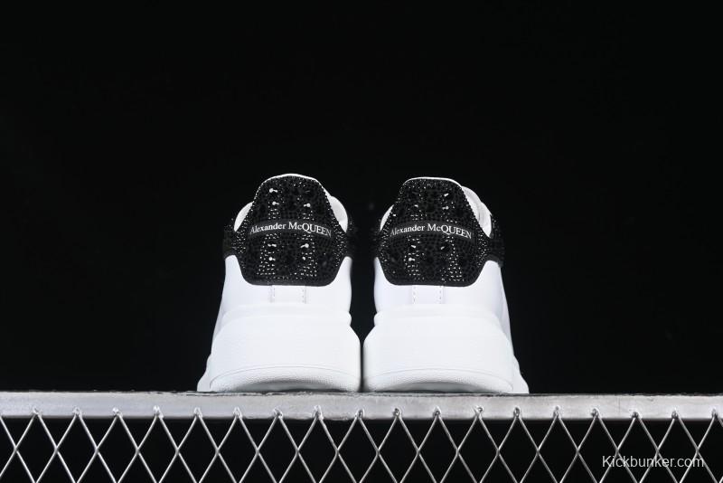 Alexander McQueen Oversized Sneakers with Black Suede Heel Detail - D.E5