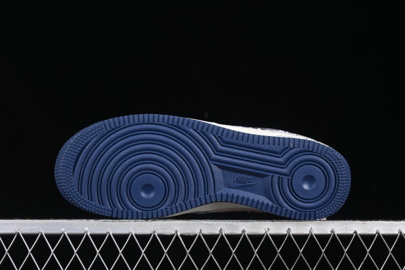 Nike Air Force 1 '07 Low Dior Collaboration Grey Blue Ghost Face Casual Sneakers - KK1988-044