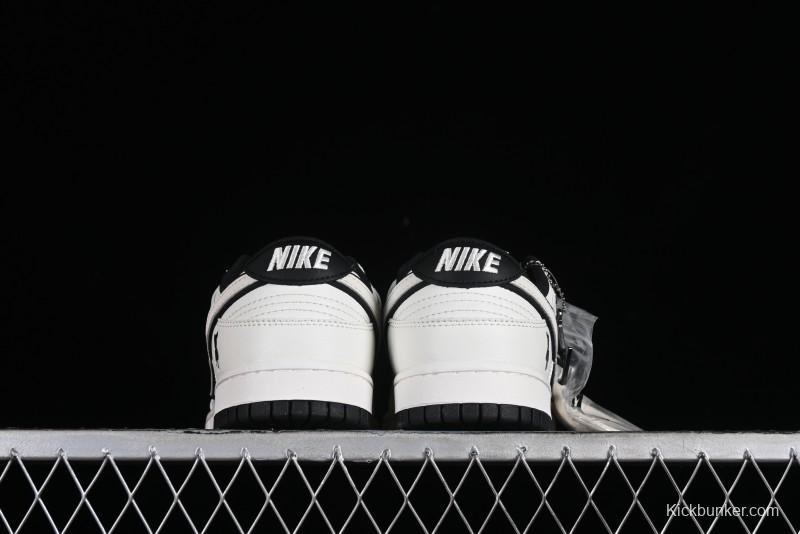 Nike SB Dunk Low LV Collaboration - Beige Black Violent Bear Anniversary High-End Custom Low-Top Casual Skate Shoes - SJ2068-239