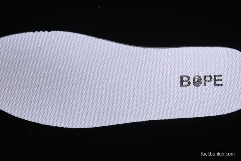 Nike SB Dunk Low BAPE Collaboration - Off-White Mini Blue Swoosh Anniversary High-End Custom Low-Top Casual Sneakers - XD6188-027