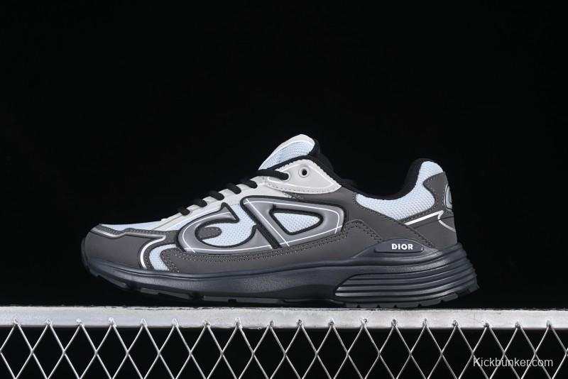 Dior B30 Sneakers with Reflective CD30 Logo and Lightweight Rubber Sole - CD30