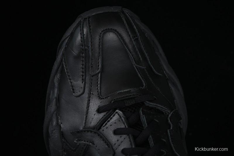 Balenciaga Monday Leather Round Toe Lace-Up Low-Top Casual Shoes - WDTSC1000