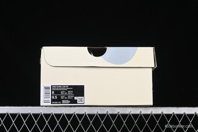 Nike SB Dunk Low Lightning Collaboration Black Swoosh Anniversary Custom Low-Top Skate Shoes - SF1029-401