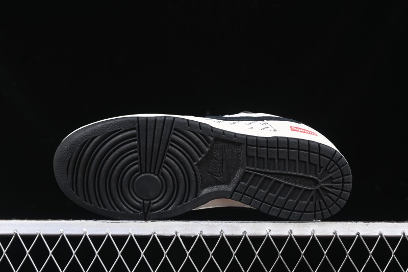 Nike SB Dunk Low Supreme Collaboration - Beige Brown Anniversary High-End Custom Low-Top Casual Skate Shoes - XS1086-003