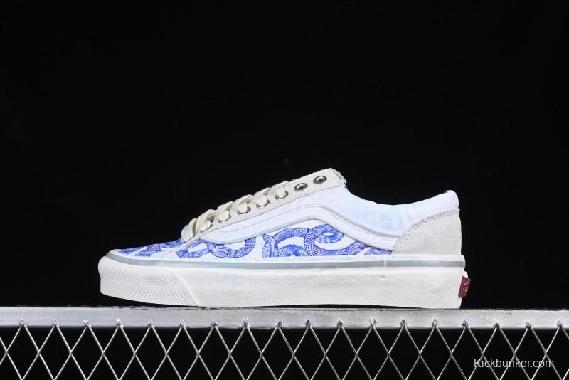 Vans Old Skool Year of the Snake Limited Edition Low-Top Casual Skate Shoes - VN000D57CDA