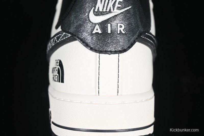 Nike Air Force 1'07 Low The North Face Collaboration Patent Leather Black Stitch Low-Top Casual Sneakers - DM6688-005