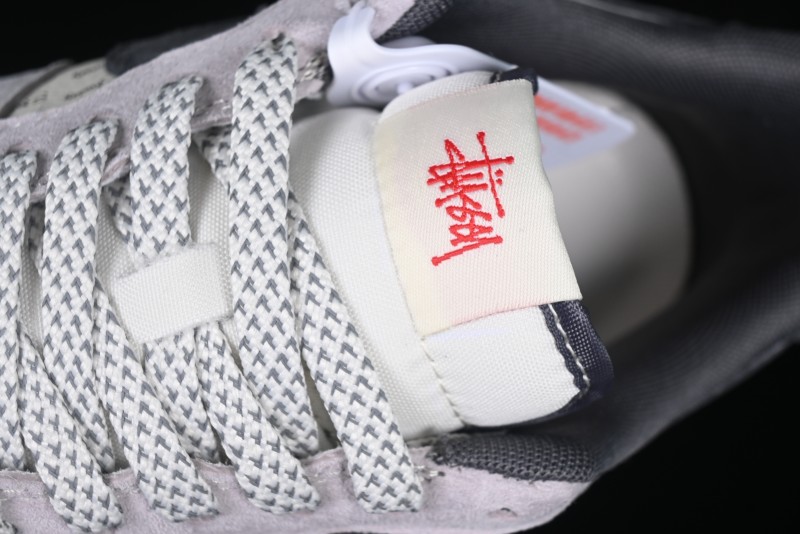 Nike Air Force 1 '07 Low Stussy Collaboration Pig Skin Swoosh Logo Low-Top Casual Sneakers - XS1958-501