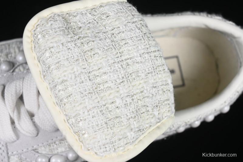 Vans Skool Ext Pearl White Low-Top Casual Skate Shoes - VN000EEMQC5