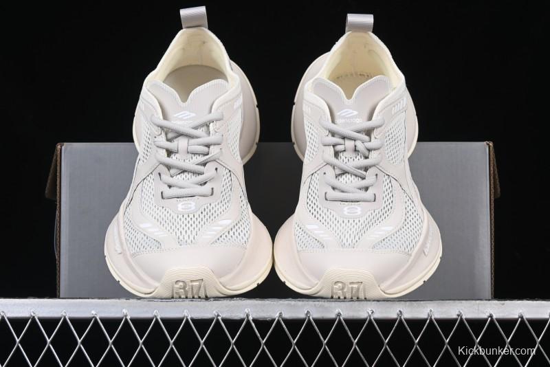 Balenciaga Circuit Lightweight Distressed Print Round-Toe Fashion Casual Sneakers - WFLGY2000