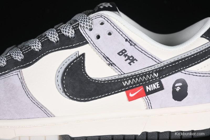 Nike SB Dunk Low BAPE Collaboration Anniversary Customized Low-Top Casual Sneakers - DM6868-031